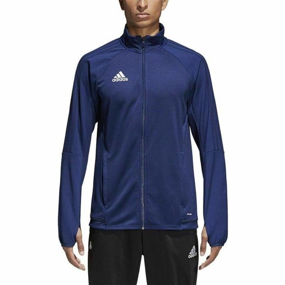 adidas Other - ADIDAS Tiro 17 Training Jacket BQ8199 Dark Blue Large Mens Climalite Thumbholes